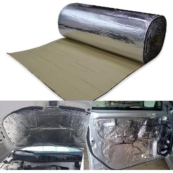 2000*500mm 250*400mm 5/10mm Araba Ses Yalıtım Malzemesi Yalıtıcı Isı Gürültü Yalıtımı Yalıtım Paspası Kaput Kapalı Hücreli Köpük Aksesuar Isı Kalkanları 2