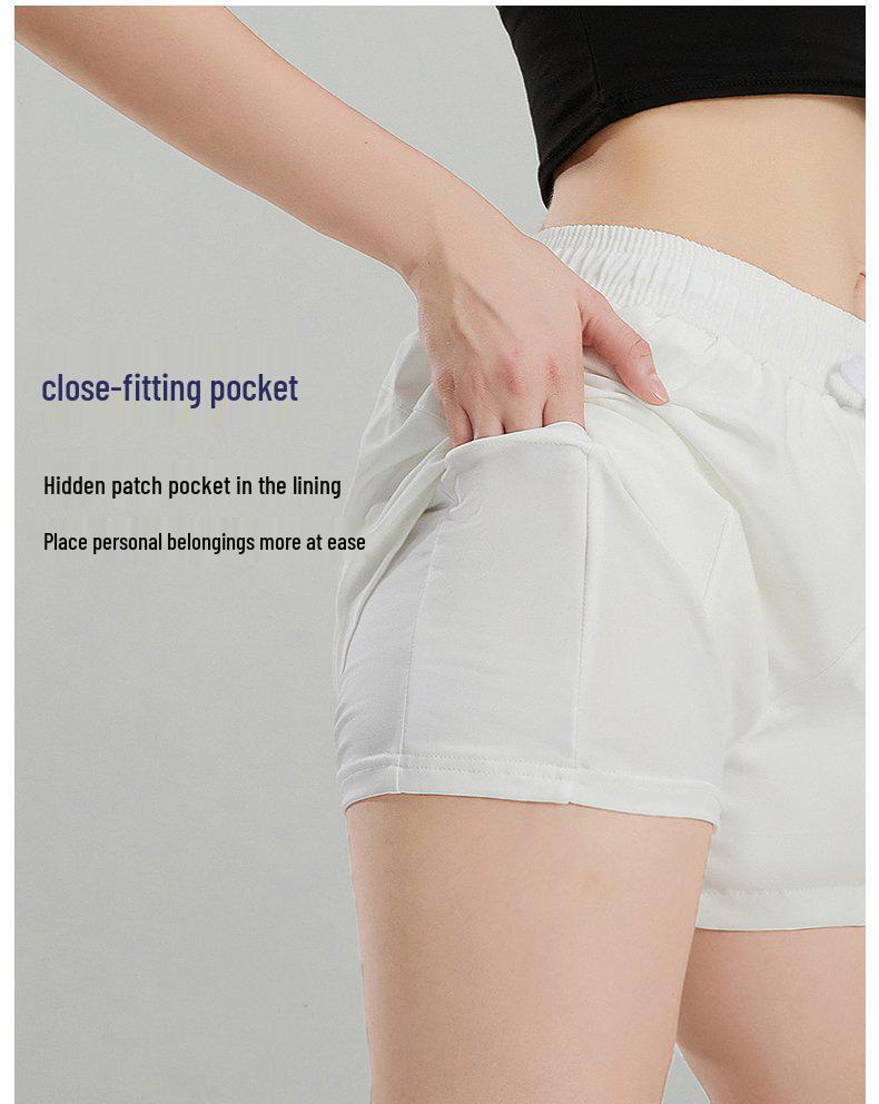 Women's Quick-Dry High-Waist Loose Fit Sports Shorts