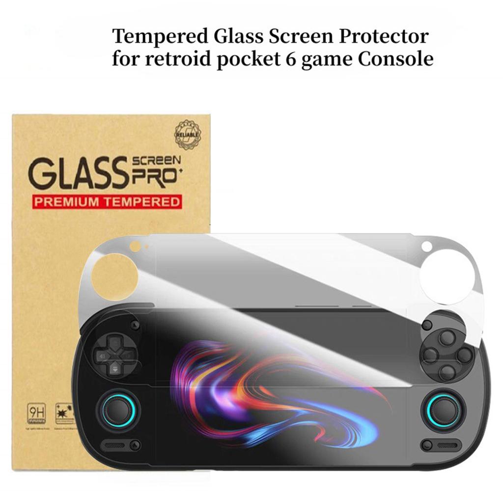 1PCS Screen Protector For Retroid Pocket 6 Handheld Game Console HD Tempered Glass Anti-Scratch Protective Sticker Accessories