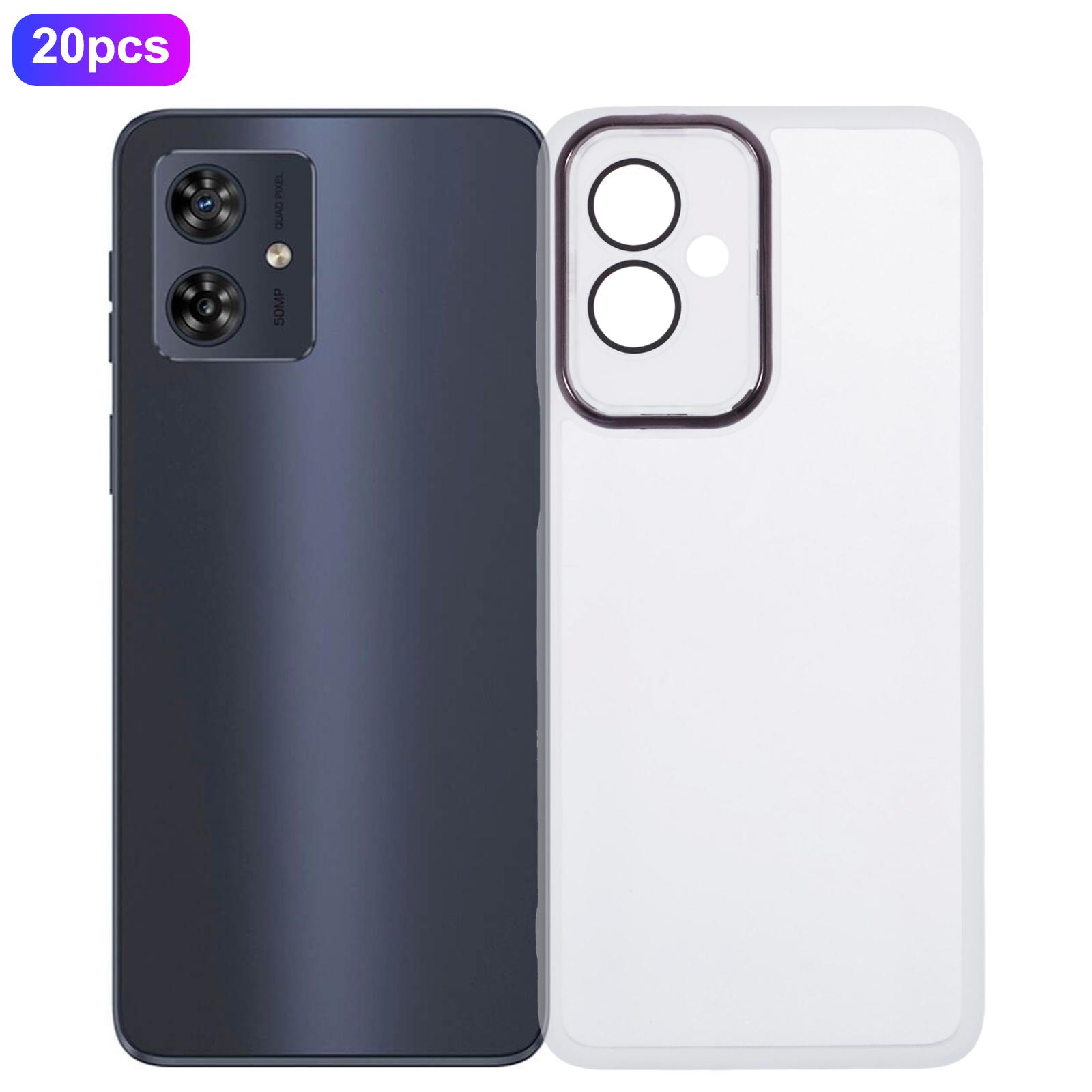 

Bulk Purchasing 20Pcs TPU Case for Motorola Moto G54 5G/G54 Power 5G/G64 5G Phone Cover Precise Cutouts Transparent White