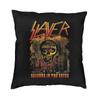 Modern Heavy Metal Rock Band Slayers Cushion Cover Velvet Pillow Case Living Room Decoration Pillowcase