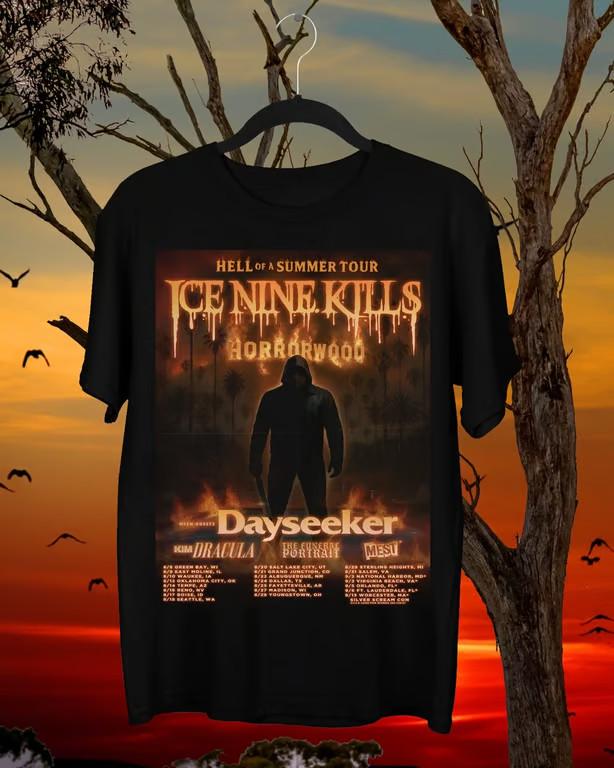 ICE NINE KILLS HELL OF A SUMMER TOUR Tour 2025 Gift For Fan T-shirt Unisex T-Shirt
