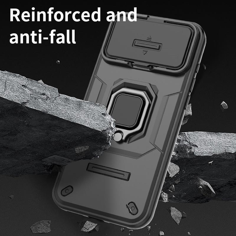 For iPhone 17 Pro Case Slide Camera Len Cases Apple iPhone 17 Air iPhone 17 Pro Max Cover Bumper Shockproof Armor PC Phone Cover