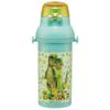 Skater Bouteille d'eau en plastique 480 ml One Push Antibactérienne Adaptée aux enfants Traitement antibactérien léger Fabriqué au Japon Gigantosaurus Boys PSB5SANAG