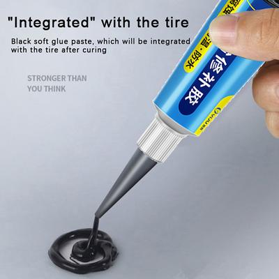 Black Tyre Repair Instant Car Tire Repair Glue Liquid Strong Rubber Glues Wear-Resistant Rubber Non-Corrosive Adhesive Glue