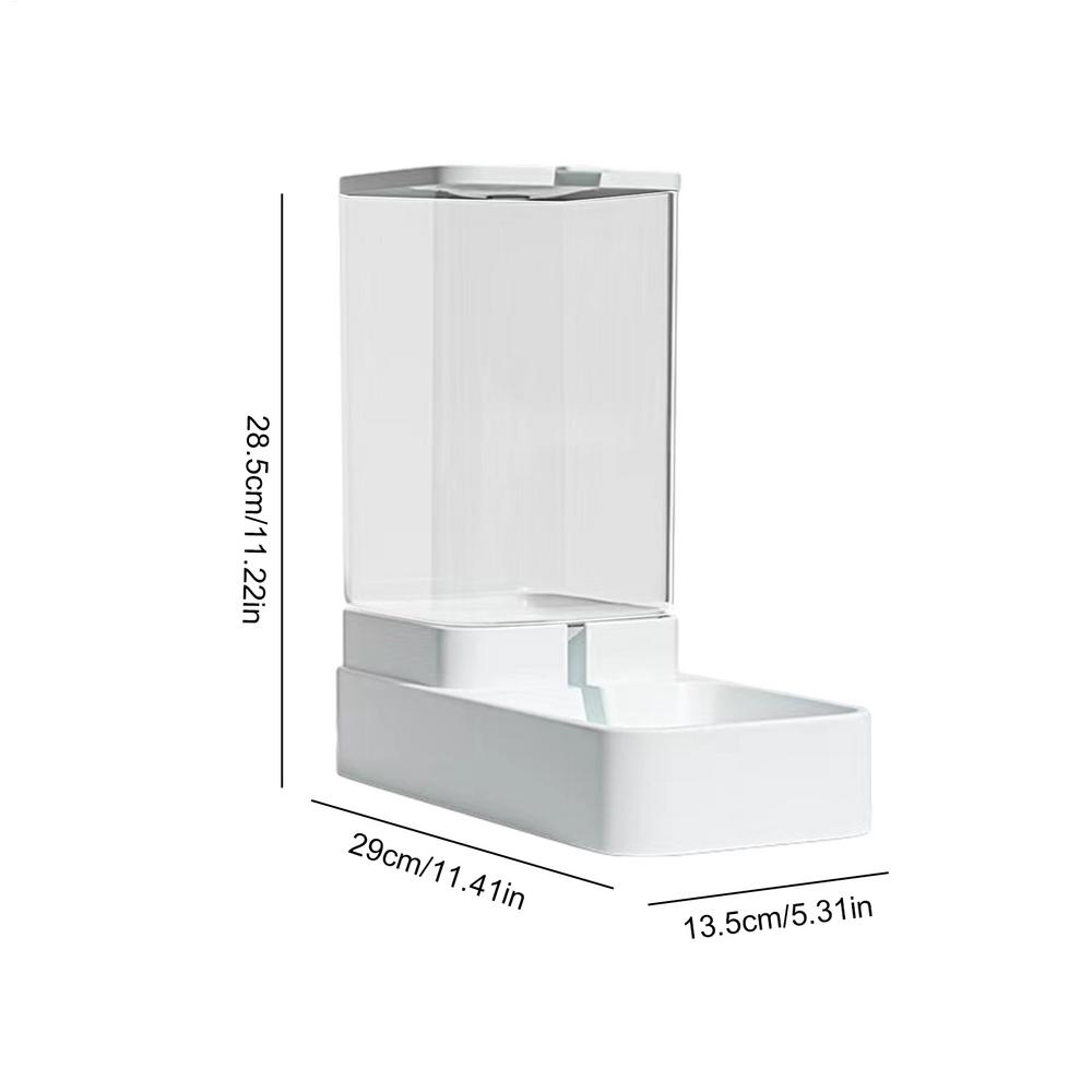 Automatic Cat Feeder And Water Dispenser Dog Cat Feeder Transparent Automatic Cat Water Bowl Pet Supply For Cat And Dog