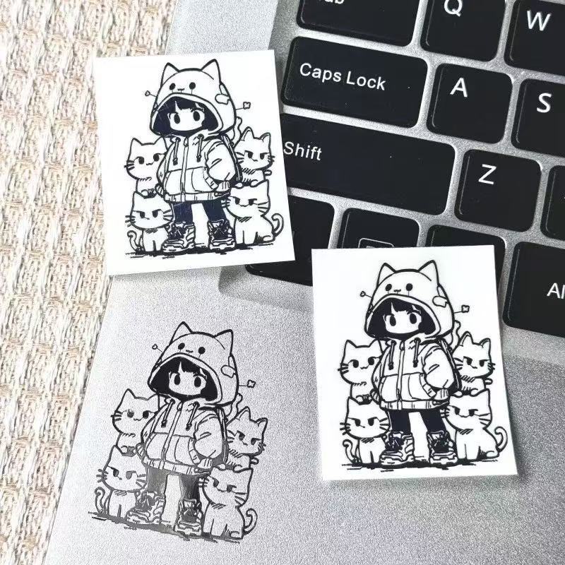 

2 шт. Новые 3D металлические наклейки водонепроницаемые наклейки котята Тоторо дизайн для телефона ноутбука планшета наушников украшения креативное искусство 2pcs