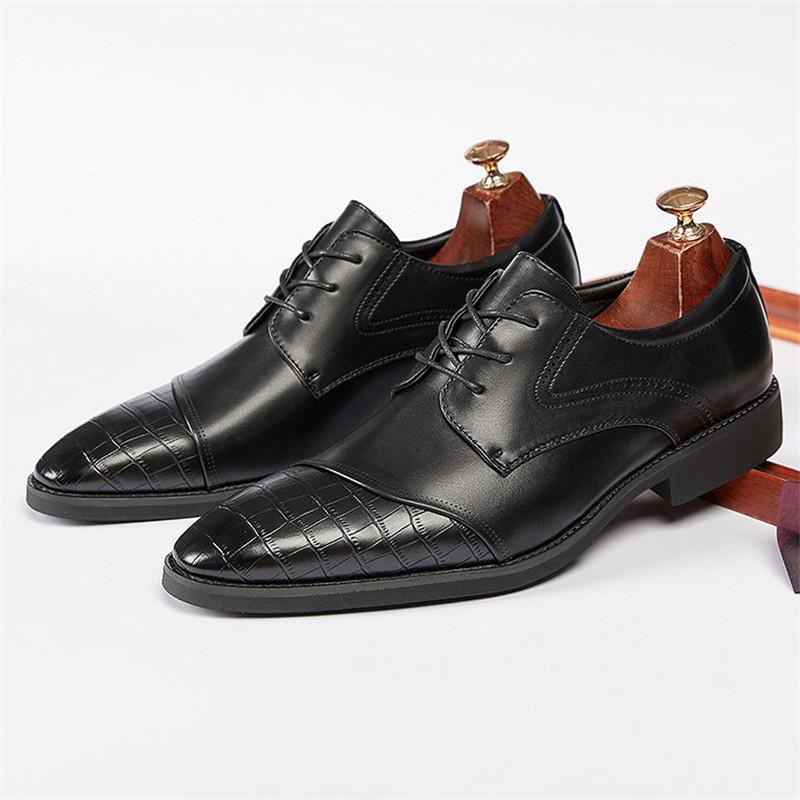 

Модные Британские Новые Очаровательные Деловые Черные Коричневые Оксфорды Для Мужчин Дизайнерская Формальная Свадебная Обувь Для Выпускного Вечера 39