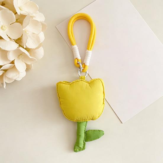 Tulip Earbuds Case Cover Soft Protective Earbud Pouch Shockproof Storage Bag Cute Flower Pouch for Wireless Earbuds Case