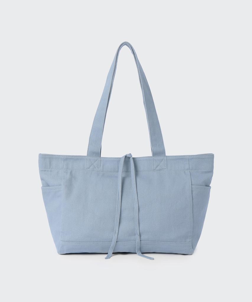 Musinsa Standard Woman Women'S Washed Cotton Shoulder Bag [Sky Blue]