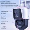 Hikvision Dual 4MP 4G Outdoor PTZ Camera with 12x Optical Zoom & Lifetime Data CN plug (adapter included)