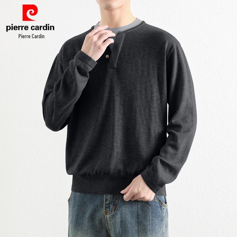 Pierre Cardin Men's Crew Neck Solid Knit Sweater