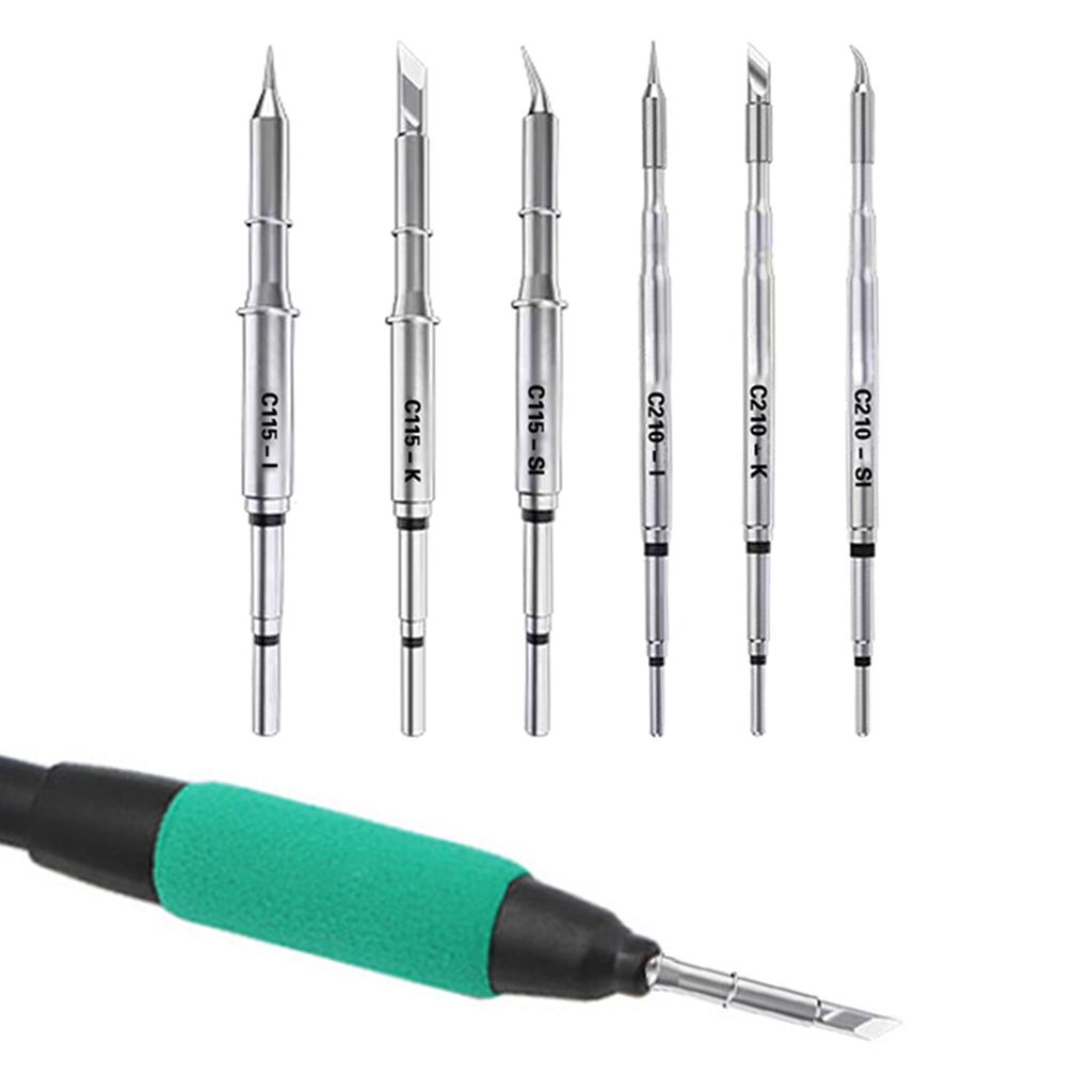 C115 C210 Soldering Iron Tip Soldering Iron Tip Solder Head Welding Heating Soldering Iron Head Replacement Part