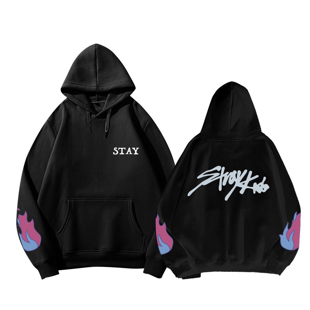 Stray Kids DO IT Pop-Up Tour Hoodie - Unisex Oversized Pullover Sweatshirt with Pink Graphic Print for STAY Fans(Fleece-Lined)