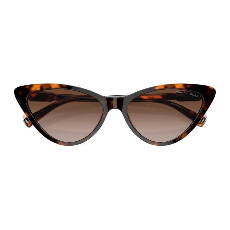 MICHAEL KORS Temple letter logo shape cat eye sunglasses men's brown