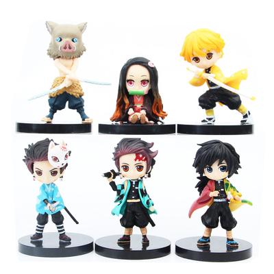 Anime Demon Slayer Figure Kimetsu No Yaiba Toy Figure Q Posket Kamado Tanjirou Kamado Nezuko PVC Model Toys