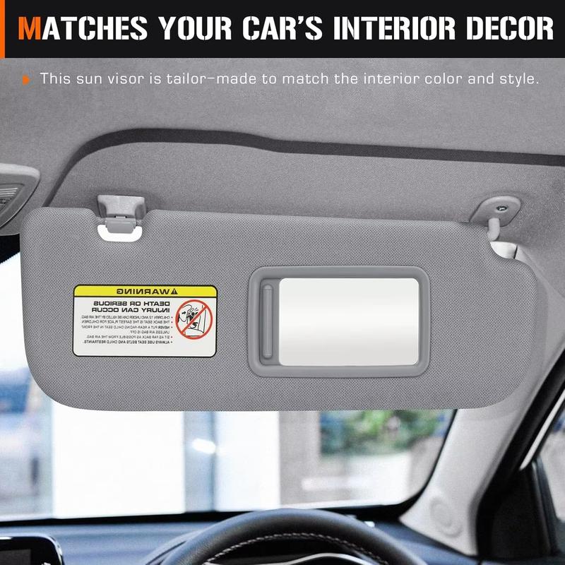 Car Sun Visor For Hyundai Elantra 2011 2012 2013 2014 2015 Replaces Sunvisor Driver Passenger Side Shade 852103X000 852203X000