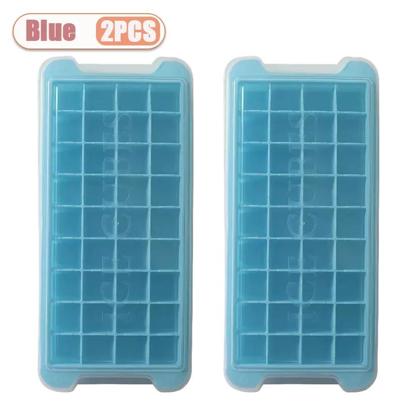 1-4PCS Silicone Ice Compartment Ice Cube Molds Easy Release Square Ice Mold for Whiskey Ice Ball Maker Kitchen Supplies