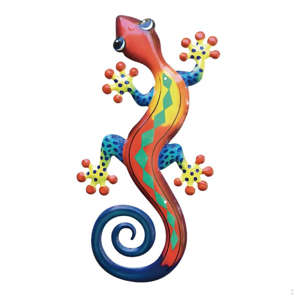 Decor Metalic Artă de Perete Gecko pentru Grădină și Casă