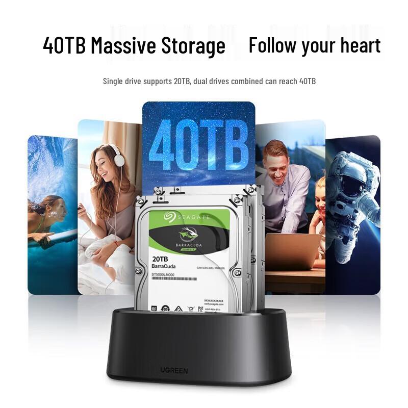 Ugreen USB 3.0 Dual Bay HDD/SSD Docking Station