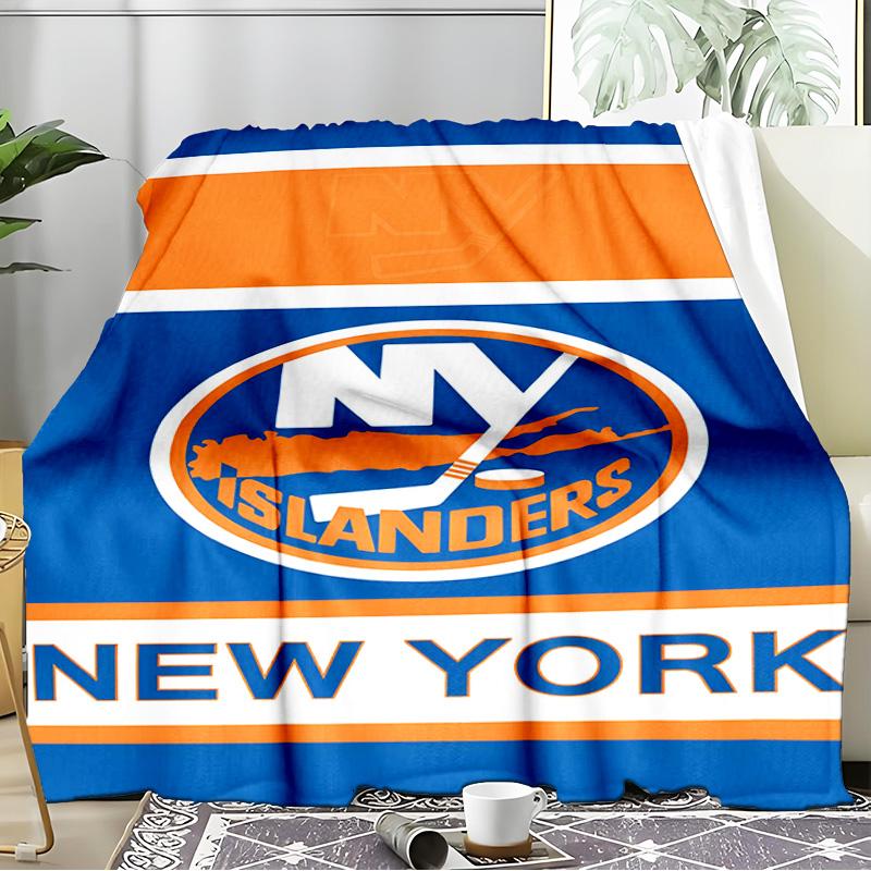 Ny Islanders Pride Blanket Flannel Throw for Sofa, Indoor, Camping, Living Room, Office, Chair, And Bed Soft Birthday Gift