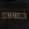 FOXEY Made In Japan Long Sleeve Zip Up Cardigan 38 Dark Blue Women Used