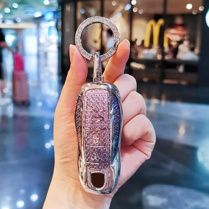 Suitable For Porsche Keycase, Panamera Cayenne Macan 718 911 Taycan Keycover Key Shell Keychain Shell Buckle