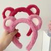 Plush Bear Ears Hairband Cartoon Birthday Headwear Soft Comfortable Headbands for Everyday and Parties