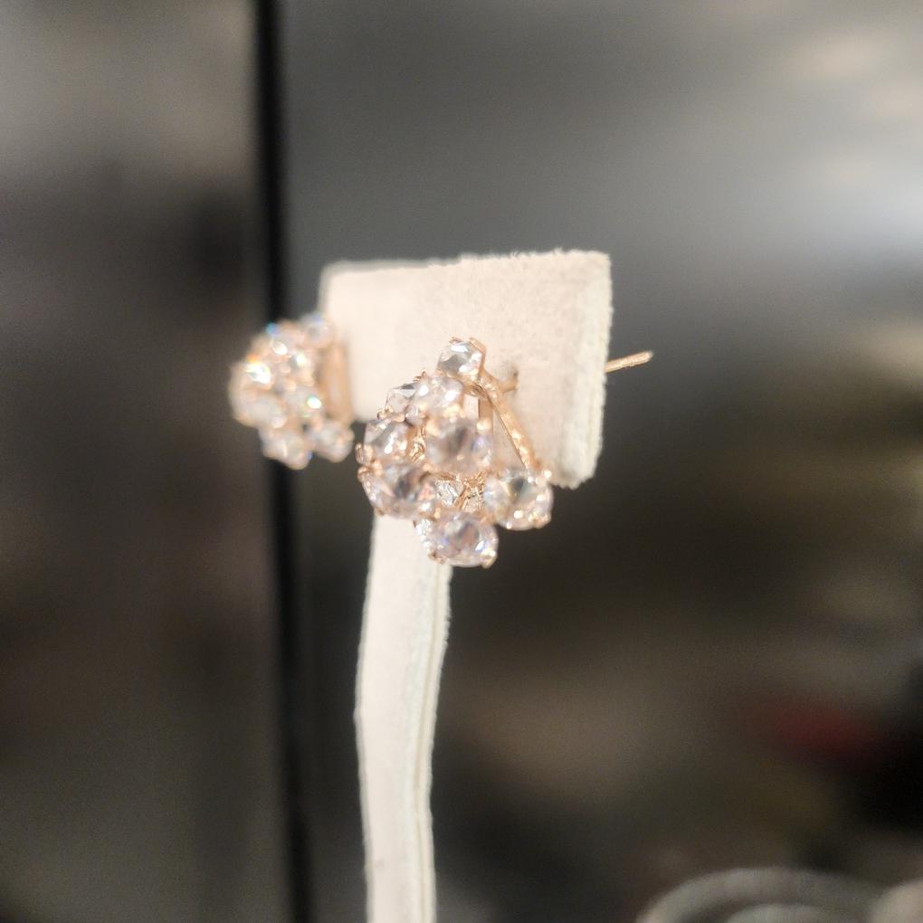 ARTRIA Round Square Ball E Earrings CHERET0031PKF