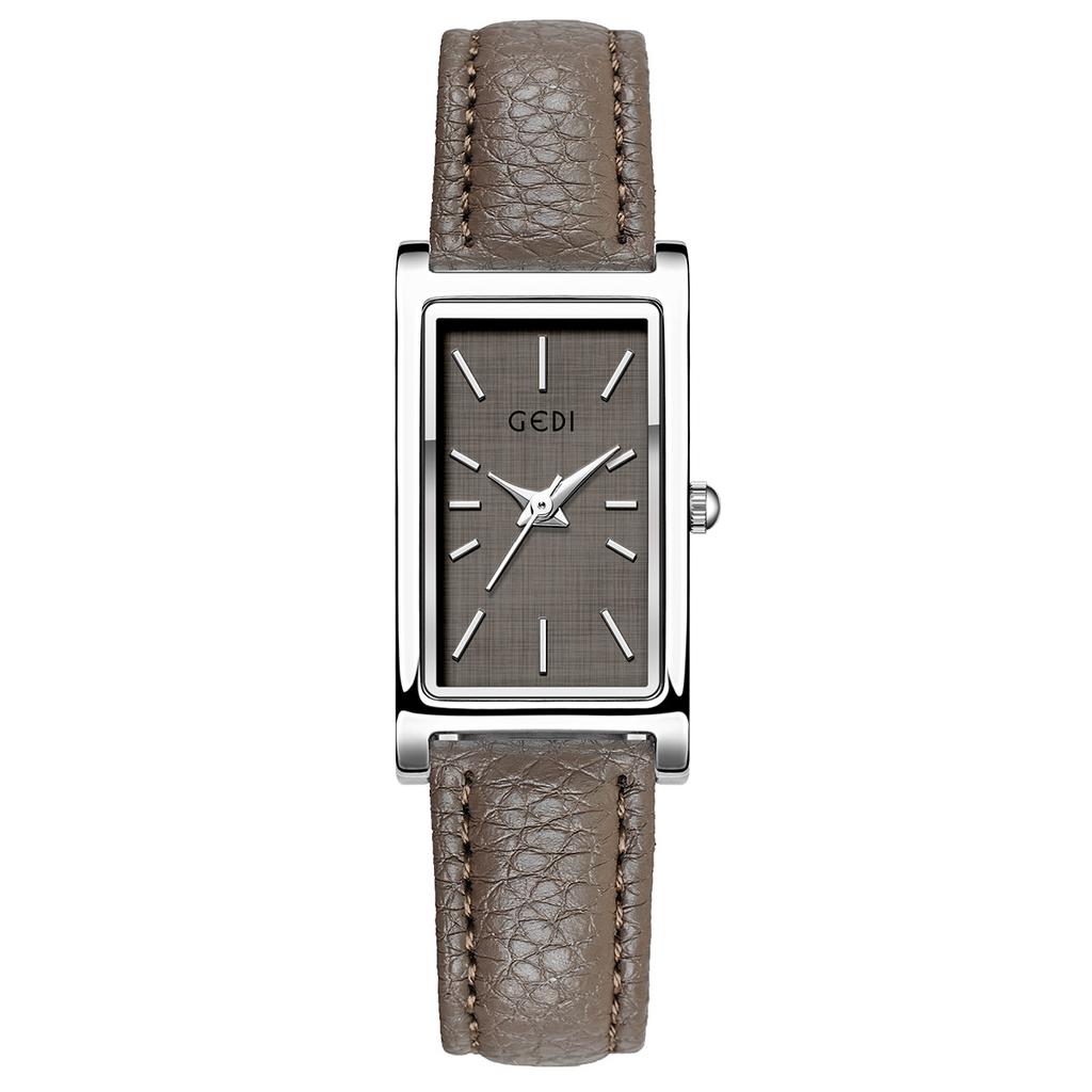 Premium Ankola Red Square Temperament Quartz Watch Minimalist Women'S Retro Belt Quartz Watch