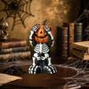 Halloween Resin Pumpkin Desktop Decoration, Halloween Jack-O-Lantern Sculpture Statue Desktop Decoration Desktop Collection Statue