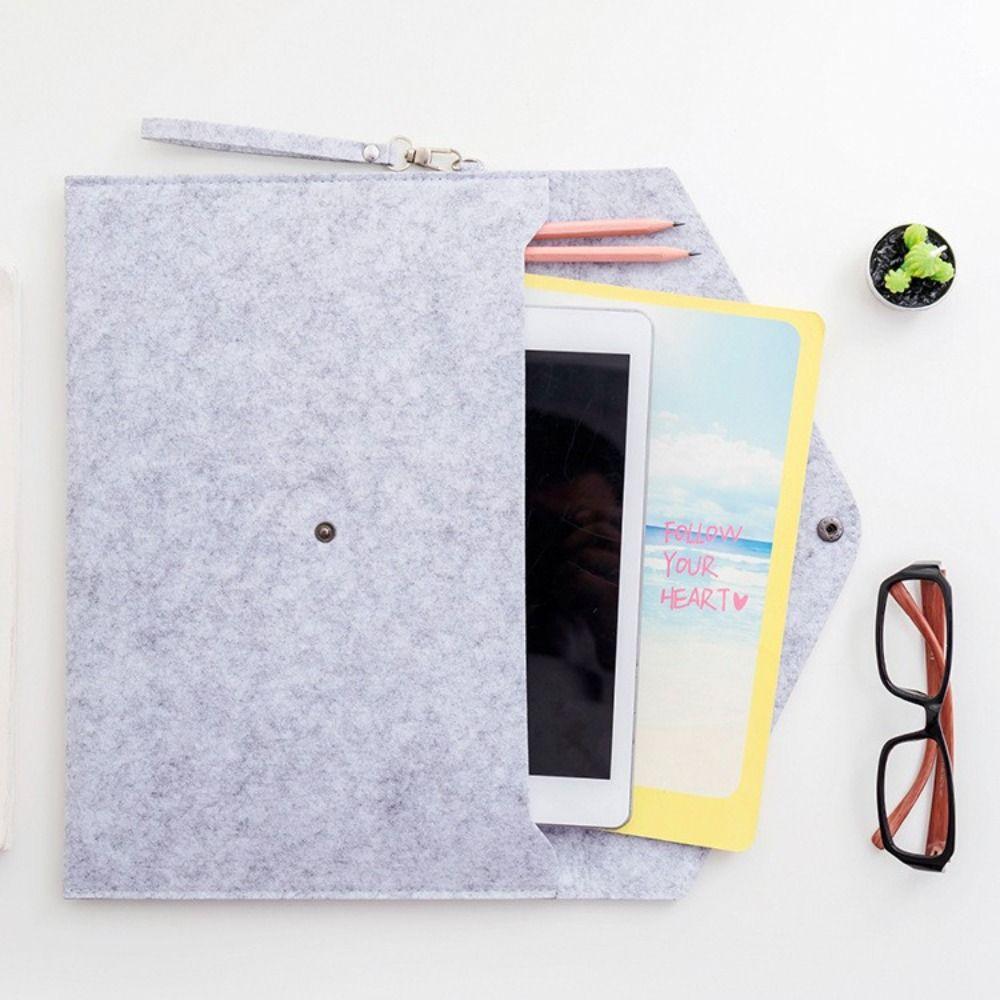 Bag Student Stationery File Organizer Office Briefcase Document Organizer A4 Felt File Folders