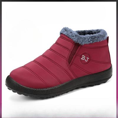 Baumwollschuhe, Fleeceschuhe, Schneestiefel, Damenstiefel in großen Größen, Fleece und dicke Damen-Kurzstiefel