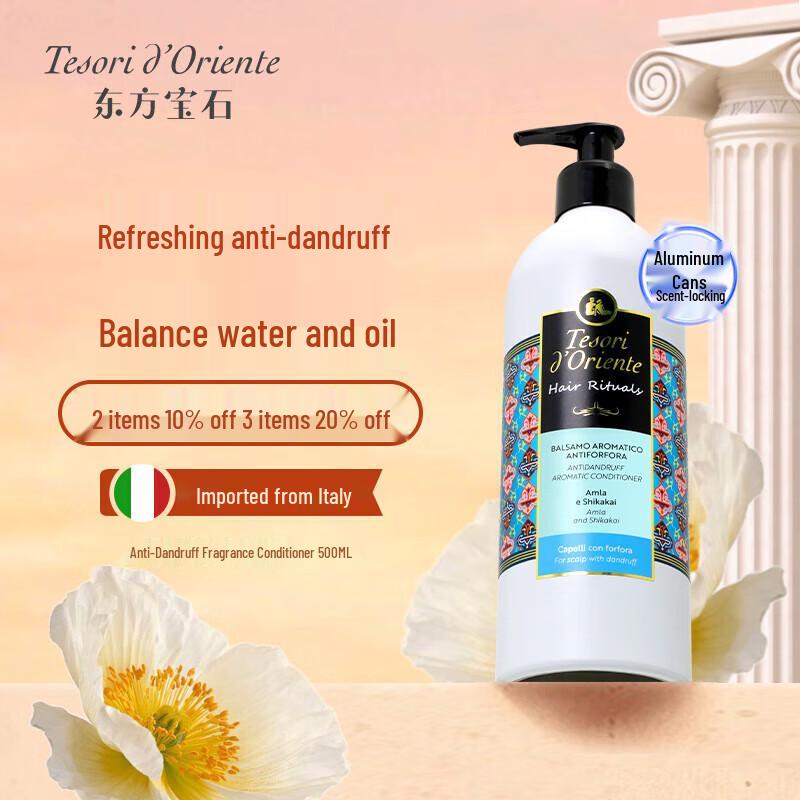 Tesori D'oriente Strahlendes Blumiges Anti-Schuppen Spülung