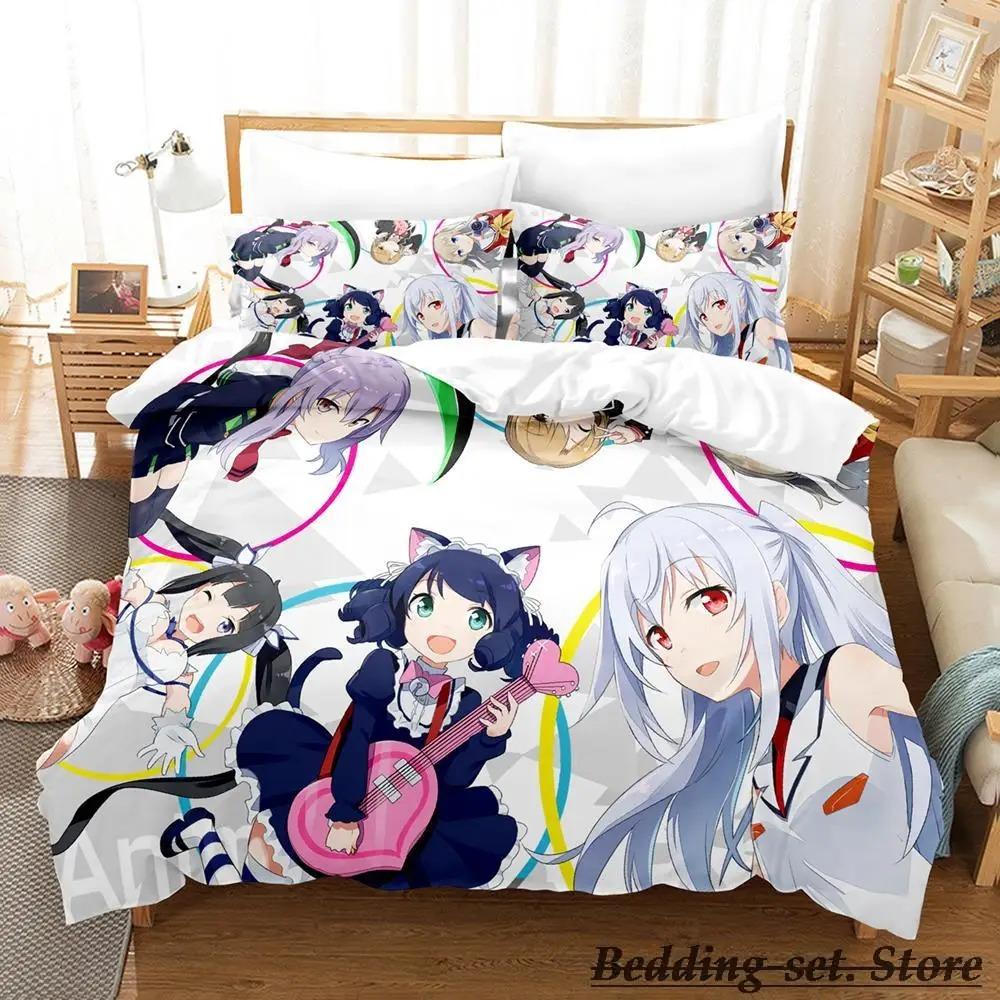 Show By Rock! Bedding Set Cartoon Anime Three-piece Set Adult Kid Bedroom Duvetcover Sets 3D Kawaii Cute Girls