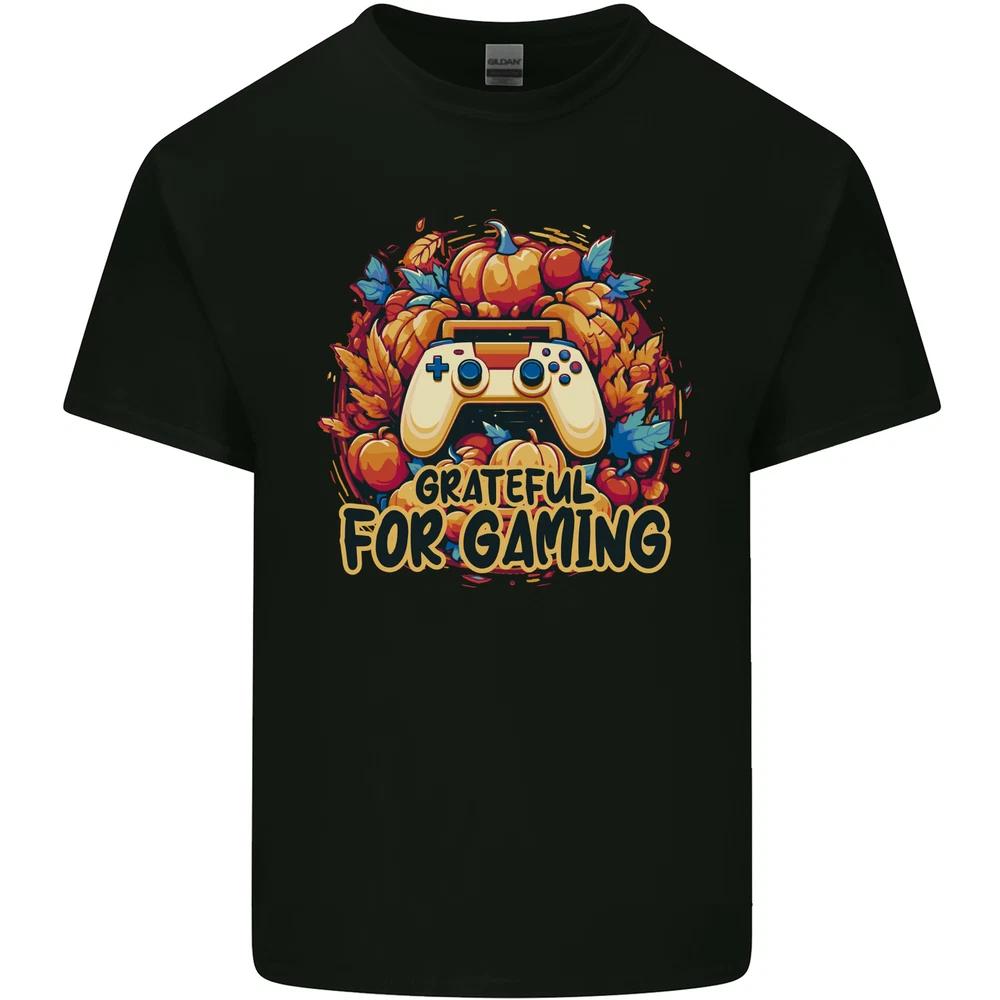 Grateful For Gaming Thanksgiving Video Games Unisexs Light Cotton TShirt S