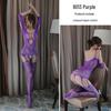 2025 Year of the Snake Nine Purple Li Fire Luck-Changing Lace Nightdress for Mature Women - Summer Spaghetti Strap Pajamas.