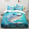 Ocean World Underwater World Dolphin Printed Bedding Set Bedroom Home Decor Bedspread Pillowcase Quilt Cover Bedding Set Luxury