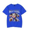 Ladies' Loose Casual Fun Moo Deng Bouncing Pig Print Pure Cotton Short Sleeved Top T-Shirts Women’s