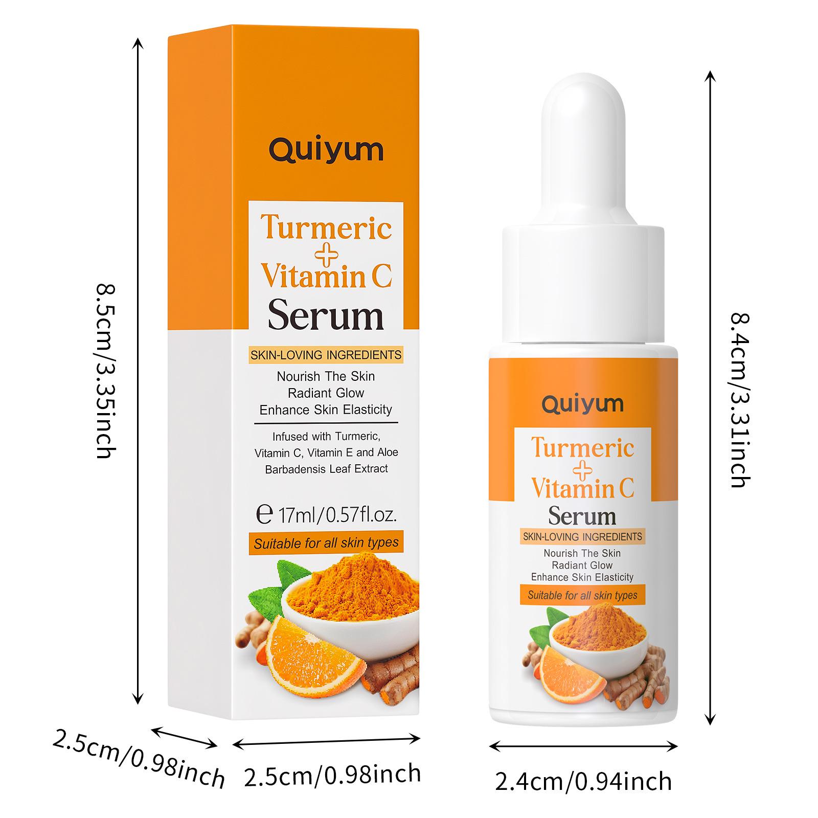 QUIYUM Turmeric & Vitamin C Face Serum 17ml Hydrating and Firming 17ml