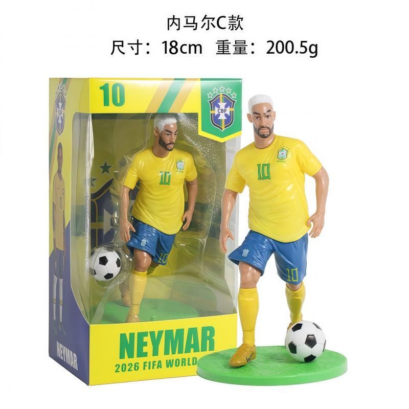 Football Star Action Figure Model 18CM 2026 Collectible Toy Desktop Decor