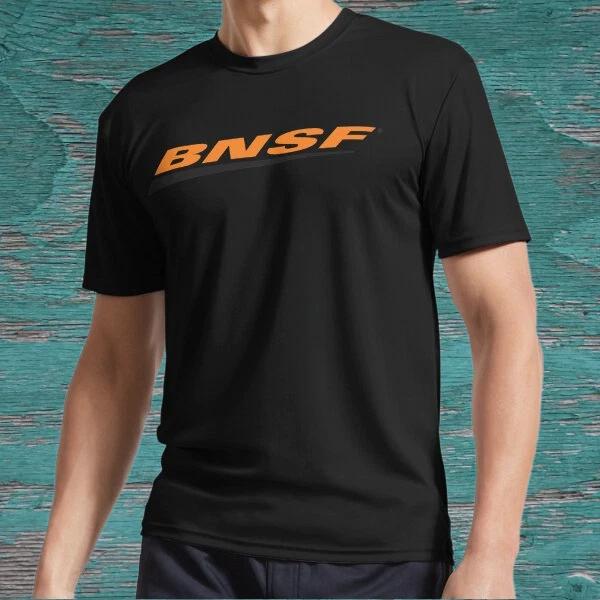 

New BNSF Train Logo Active T-Shirt Logo American T-Shirt Funny Size S to 5XL M