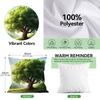 Green Forest Deer Cushion Pillowcase Printed Polyester 45X45Cm Throw Pillowcover Decorative Sofa Cushion Pillowslip Home Decor
