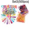 Girls Candy Color Nylon Rubber Band Child Women Safety Elastic Hair Band Ponytail Fragile Holder Slide Buckle Hair Clips Kid Hair