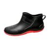 Fashion Men's Rain Shoes Waterproof Short Boots Trendy Fashionable Non-Slip Wear-Resistant Kitchen Work Outdoor Fishing Rubber Shoes