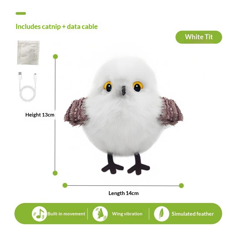 Pet Cat Realistic Bird-Sounding Toy Self-Entertaining And Entertaining Electric Cat Teaser