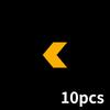 10pcs Reflective Arrow Sign Tape Warning Safety Sticker Night Driving Reflector Decals Body Sticker Auto Exterior Accessories