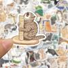 10/30/53pcs Kawaii Cartoon Cat Meme Stickers Cute Watercolor Kitten Graffiti Decals Water Bottle Luggage Phone Sticker