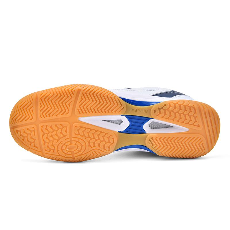 Zapatos de Ping Pong para Hombre y Mujer Diseño Antideslizante Profesional Color Azul para Práctica de Tenis de Mesa Exterior Talla Grande