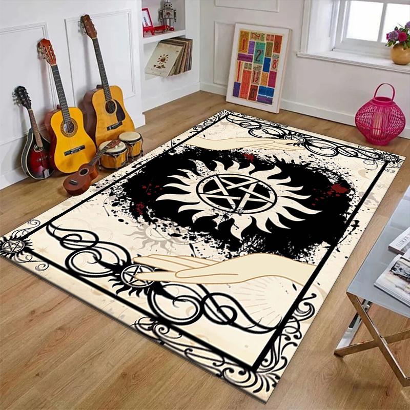 Supernatural Polyester Carpet, Soft Indoor Mat for Office Chair, Living Room, Computer Desk - Decorative Home Office Rug Design